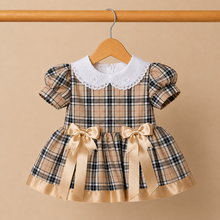 Load image into Gallery viewer, BEATRICE checked bow dress