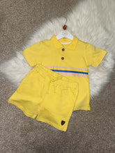 Load image into Gallery viewer, SCOTTY stripe lemon short set
