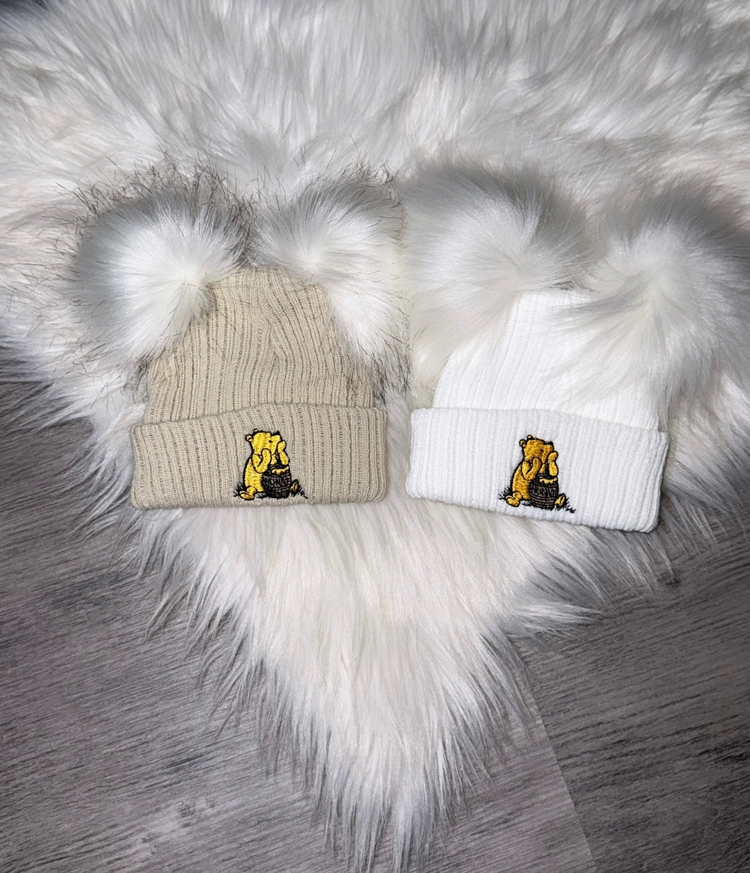 Winnie the Pooh double Pom hat