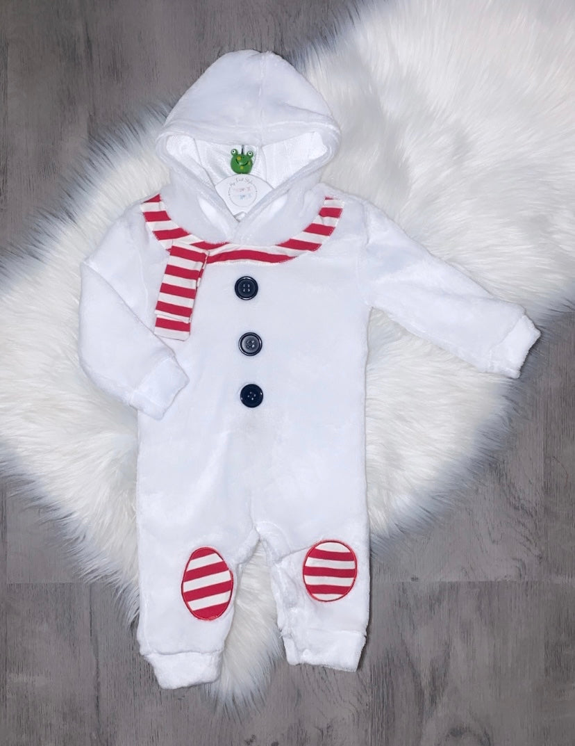 Soft snowman onesie