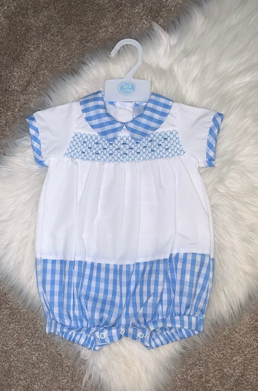 BILLY check romper