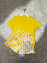 Load image into Gallery viewer, JONAS lemon stripe short set

