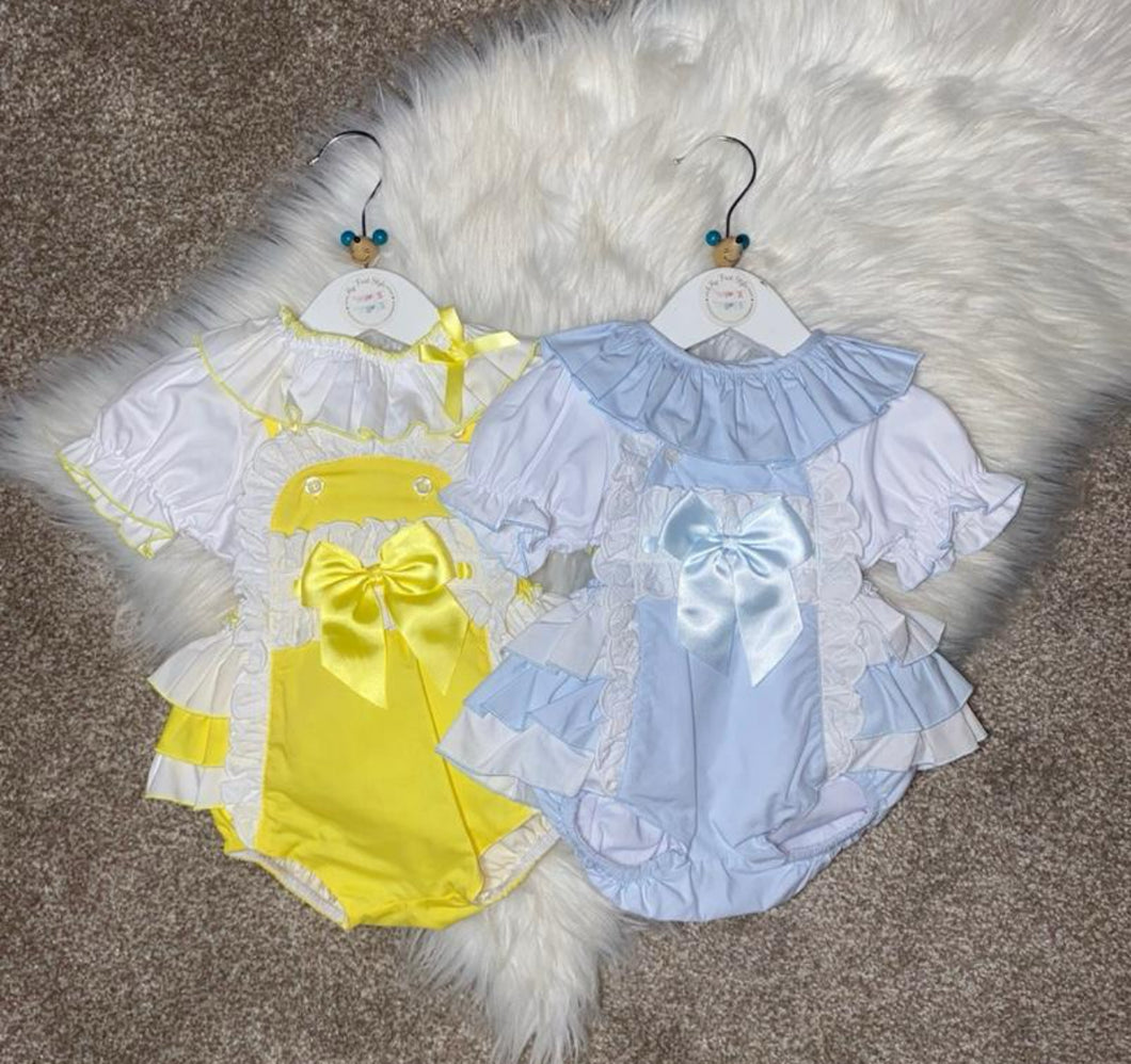 PEARL frilly romper