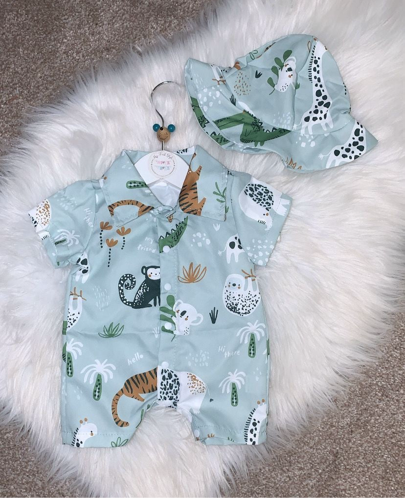 GEORGE romper & hat