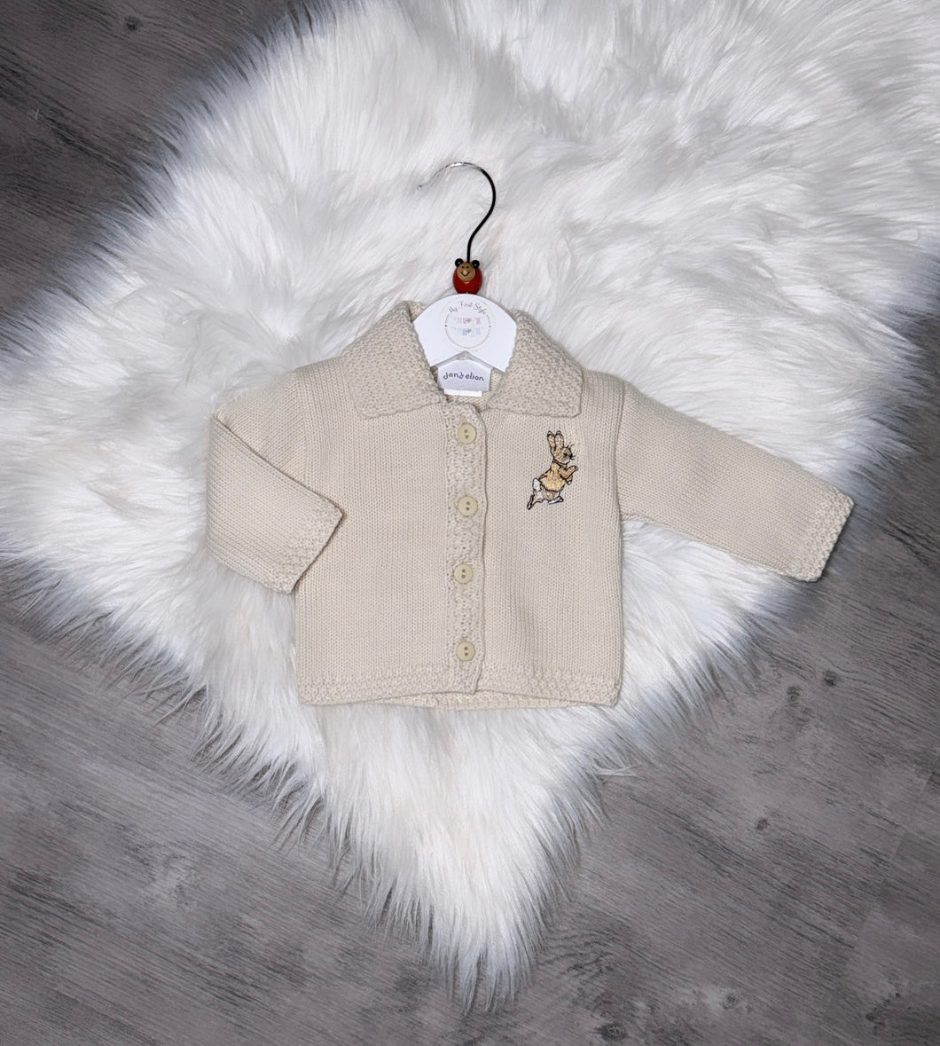 Beige rabbit cardigan