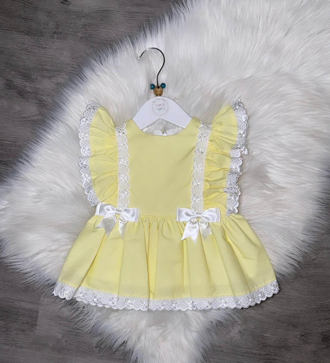 Lilah lemon dress