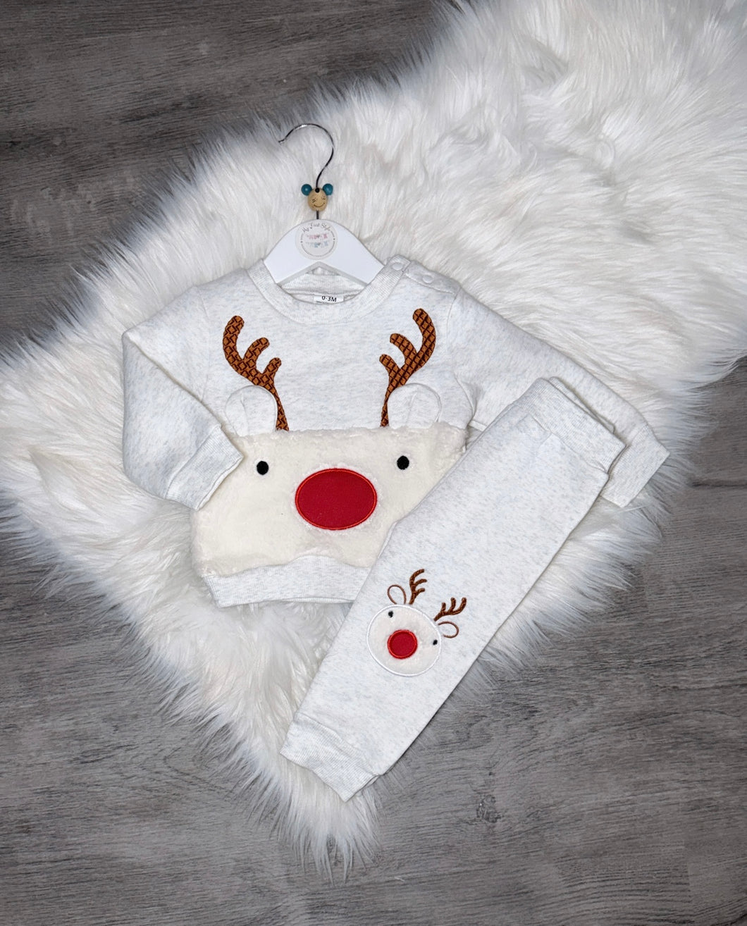 Red nose Rudolph grey tracksuit