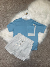 Load image into Gallery viewer, SEAN blue short set
