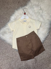 Load image into Gallery viewer, HAYDEN cream shirt &amp; brown shorts
