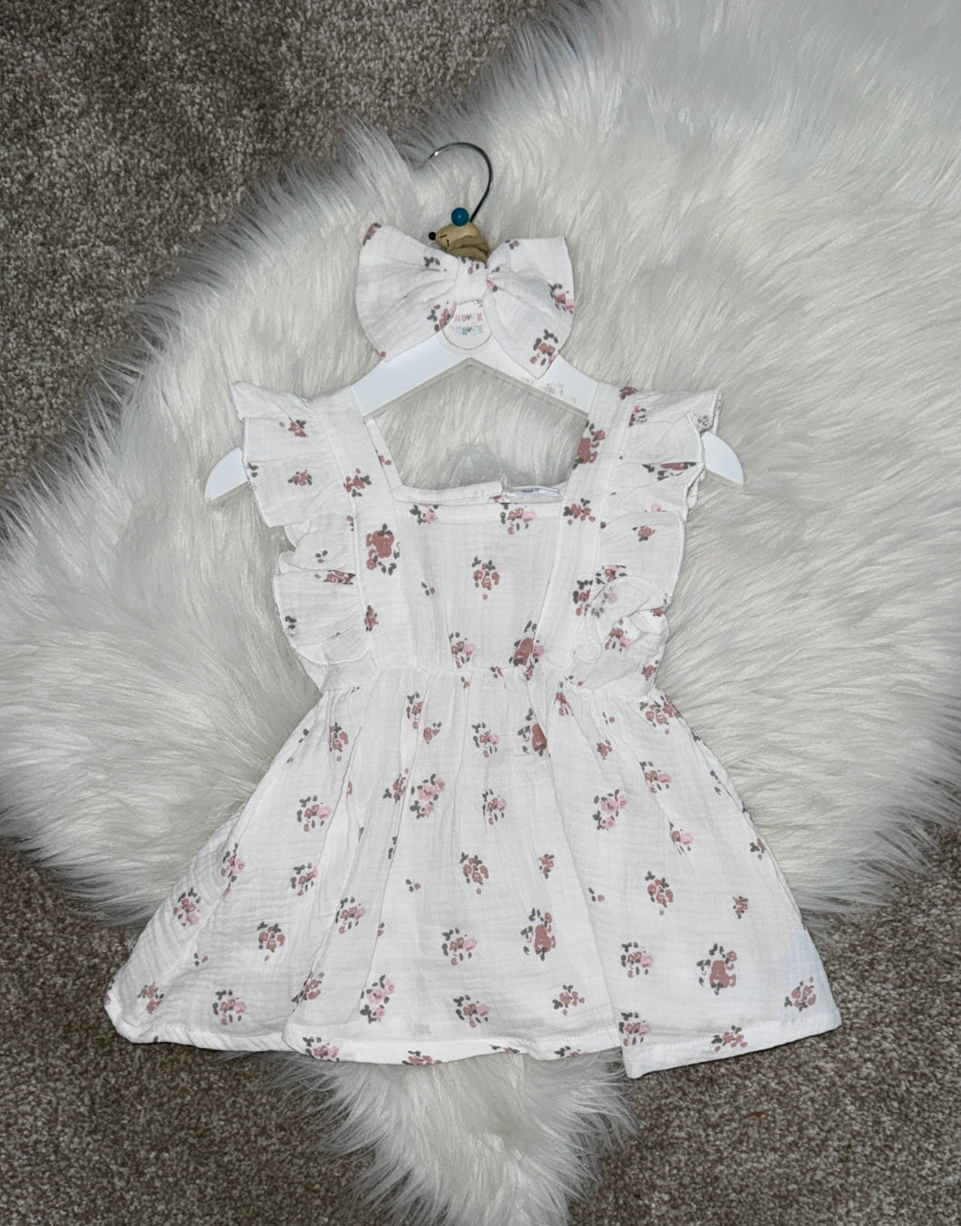 LEAH flower dress & headband