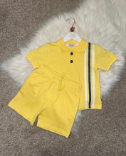 Load image into Gallery viewer, DALE lemon stripe short set
