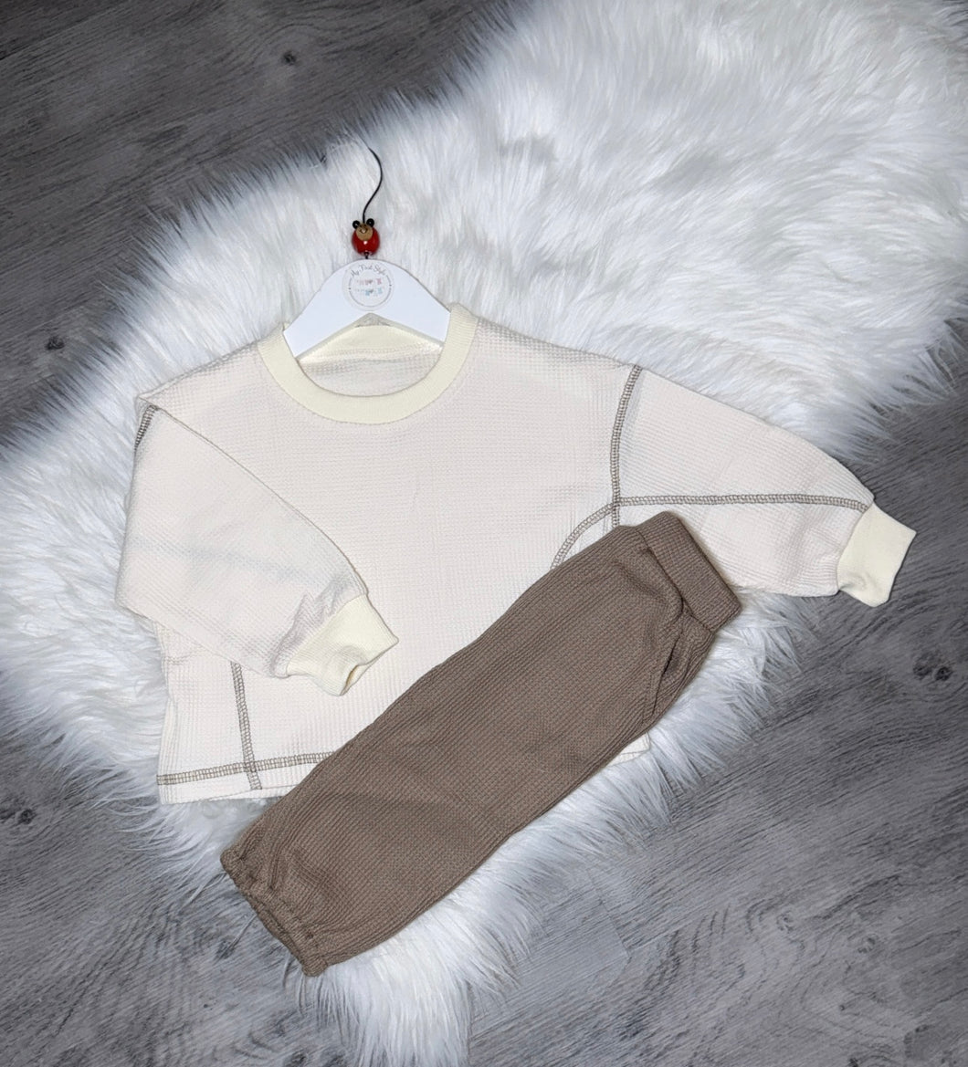 Noah cream & beige set