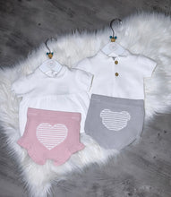 Load image into Gallery viewer, Pink heart two piece soft set
