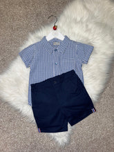 Load image into Gallery viewer, FINLEY checked shirt &amp; short set
