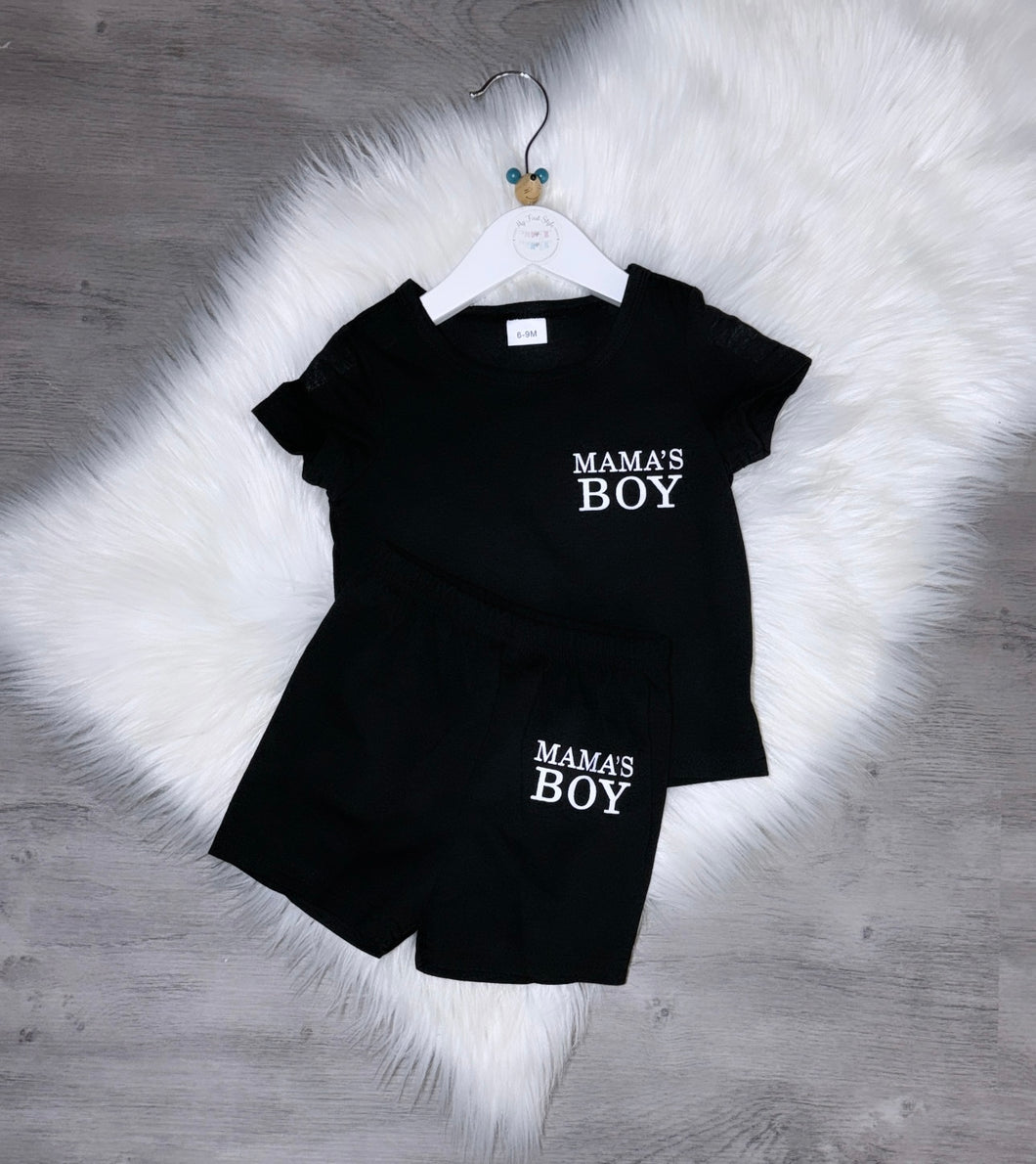 Mamas boy black set