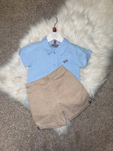 Load image into Gallery viewer, ELLIOTT blue shirt &amp; short set
