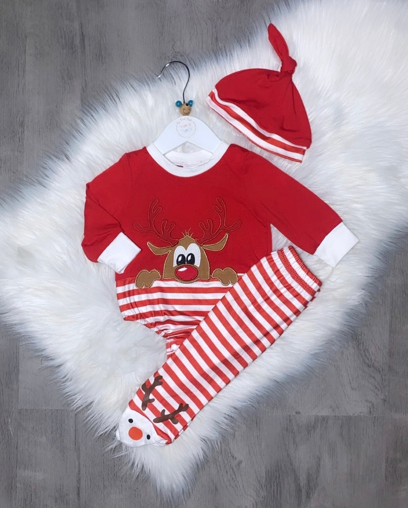 Reindeer 3pc leggings set