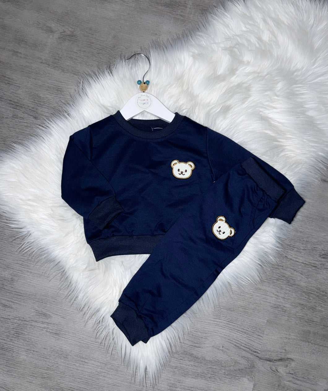 Navy bear tracksuit