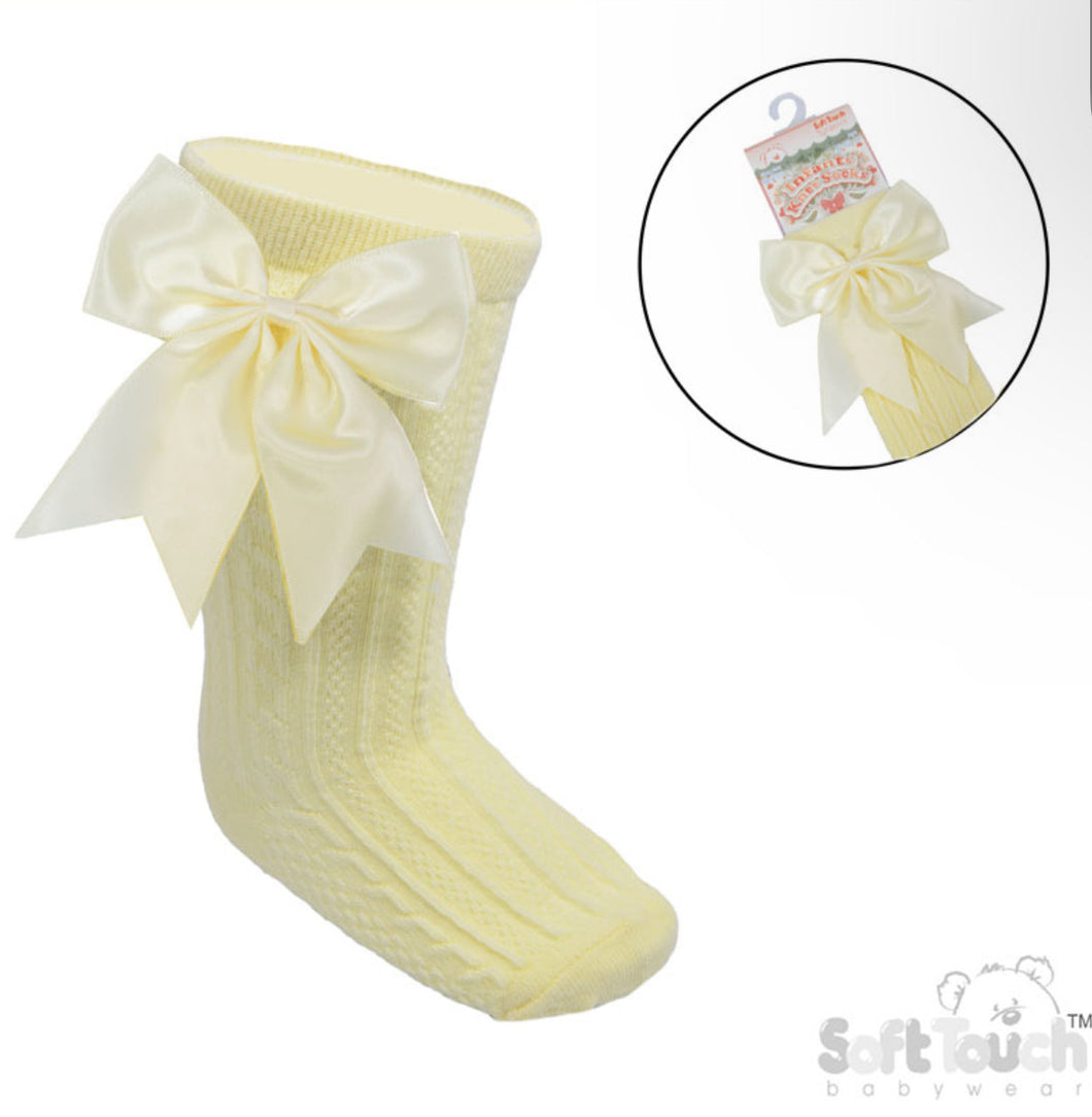 Lemon bow socks