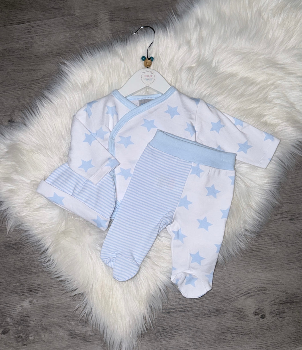 Blue star & stripe 3pc set