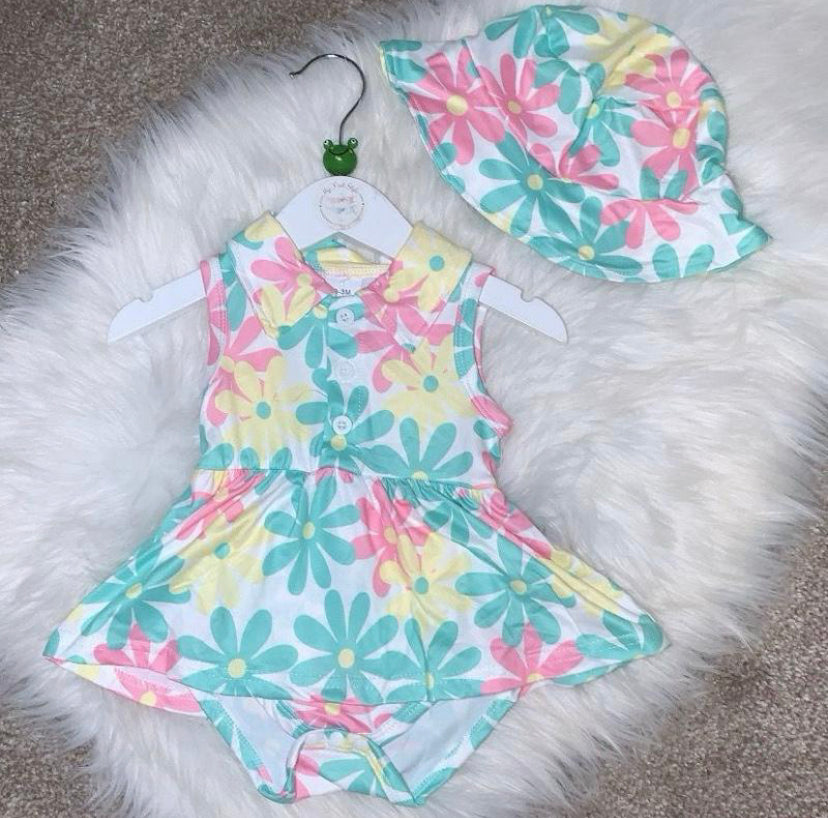 MIA Flower Romper & Hat