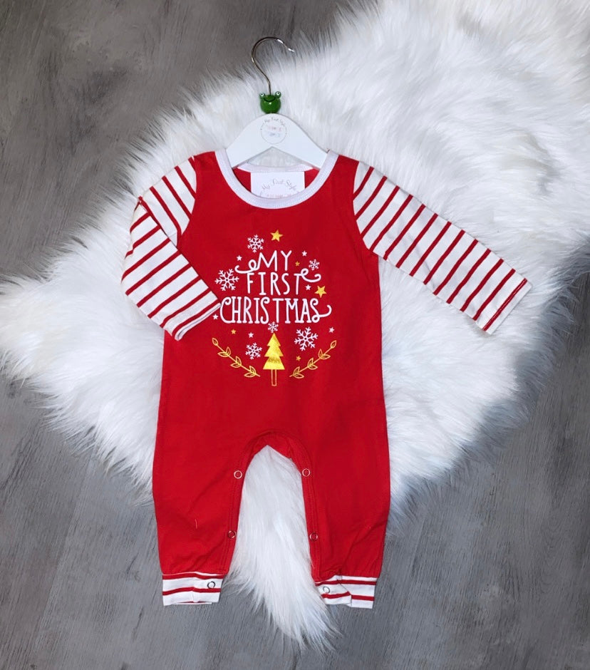 My first Christmas romper