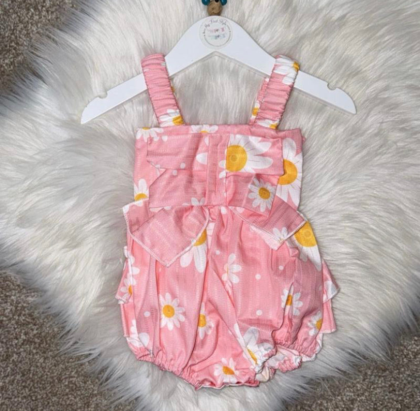 EDITH Pink Frilly Romper