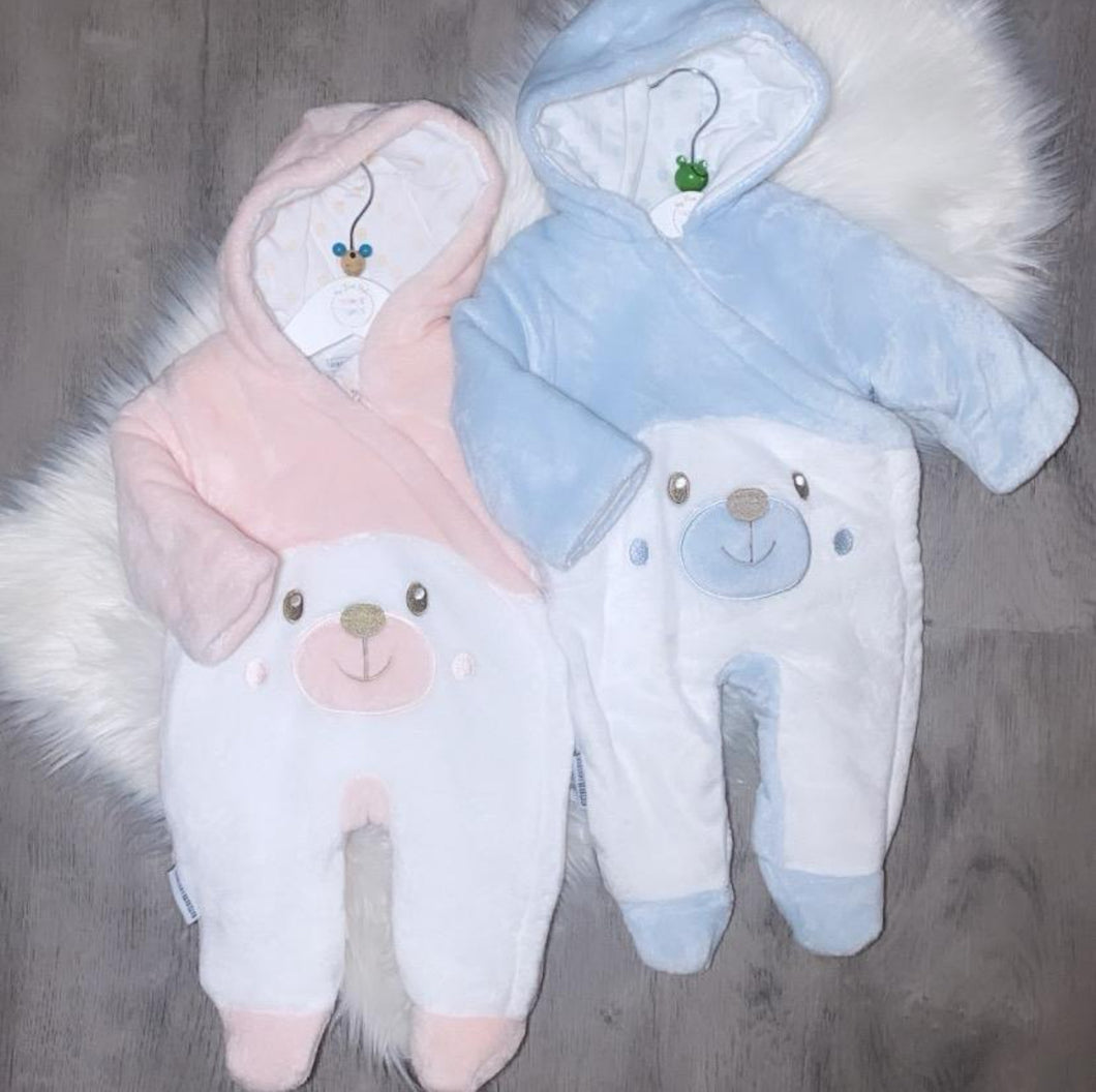 Soft bear snowsuit