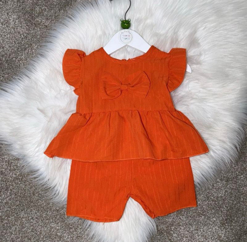 LOTTIE Orange Short Set