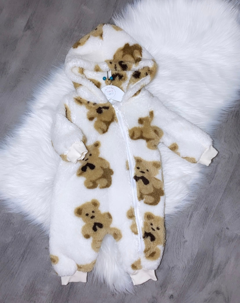 Fluffy bear onesie