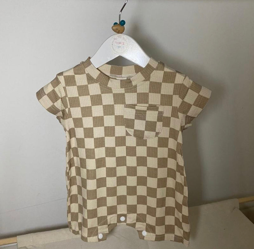 CHARLIE Check Romper