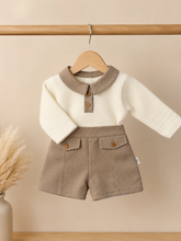 Load image into Gallery viewer, OLIVER beige &amp; cream set
