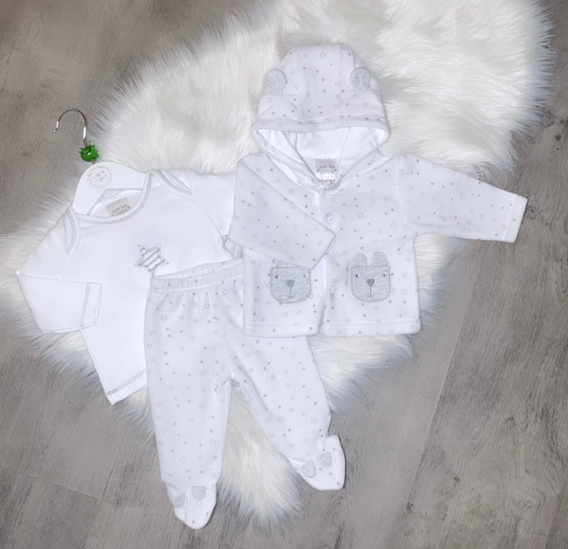 White three piece set