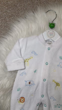 Load and play video in Gallery viewer, RILEY soft animal white Babygrow
