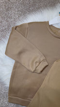 Load and play video in Gallery viewer, BLAKE beige fleece lined tracksuit
