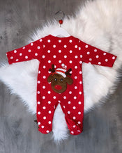 Load image into Gallery viewer, Spotted reindeer romper
