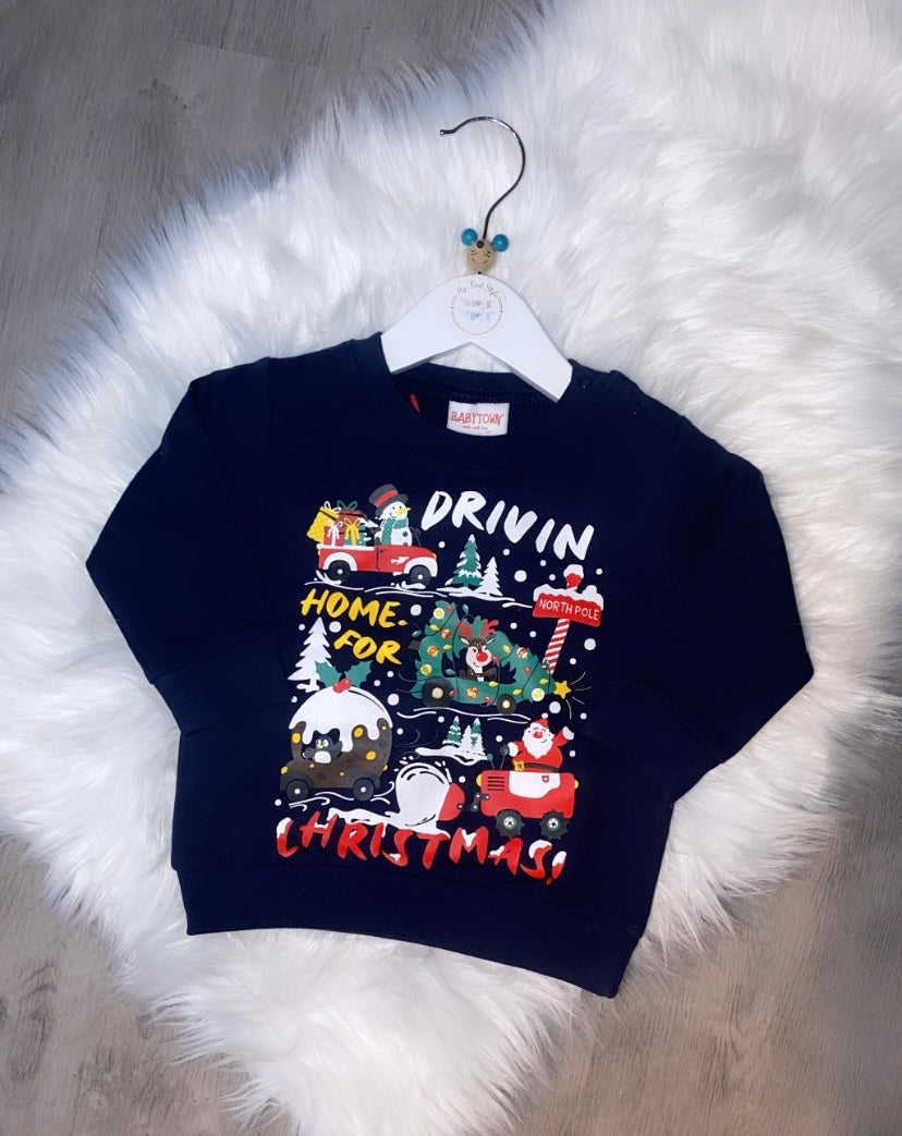 Navy Christmas jumper