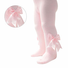 Load image into Gallery viewer, Pink bow tights
