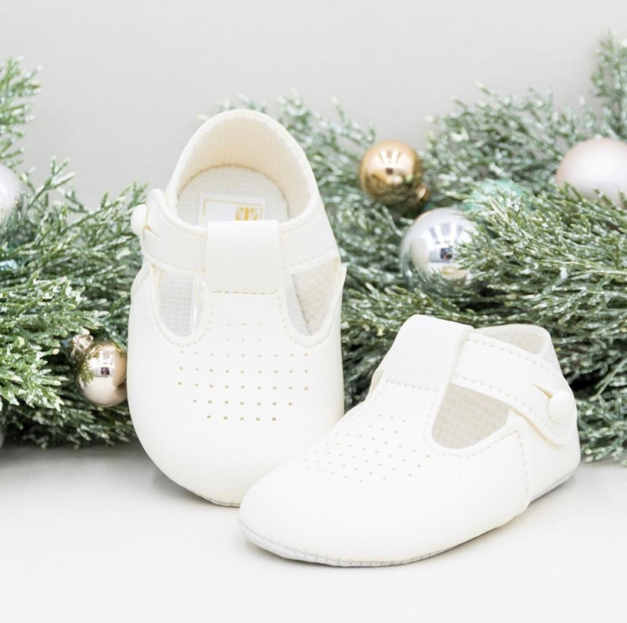 White soft soled shoe